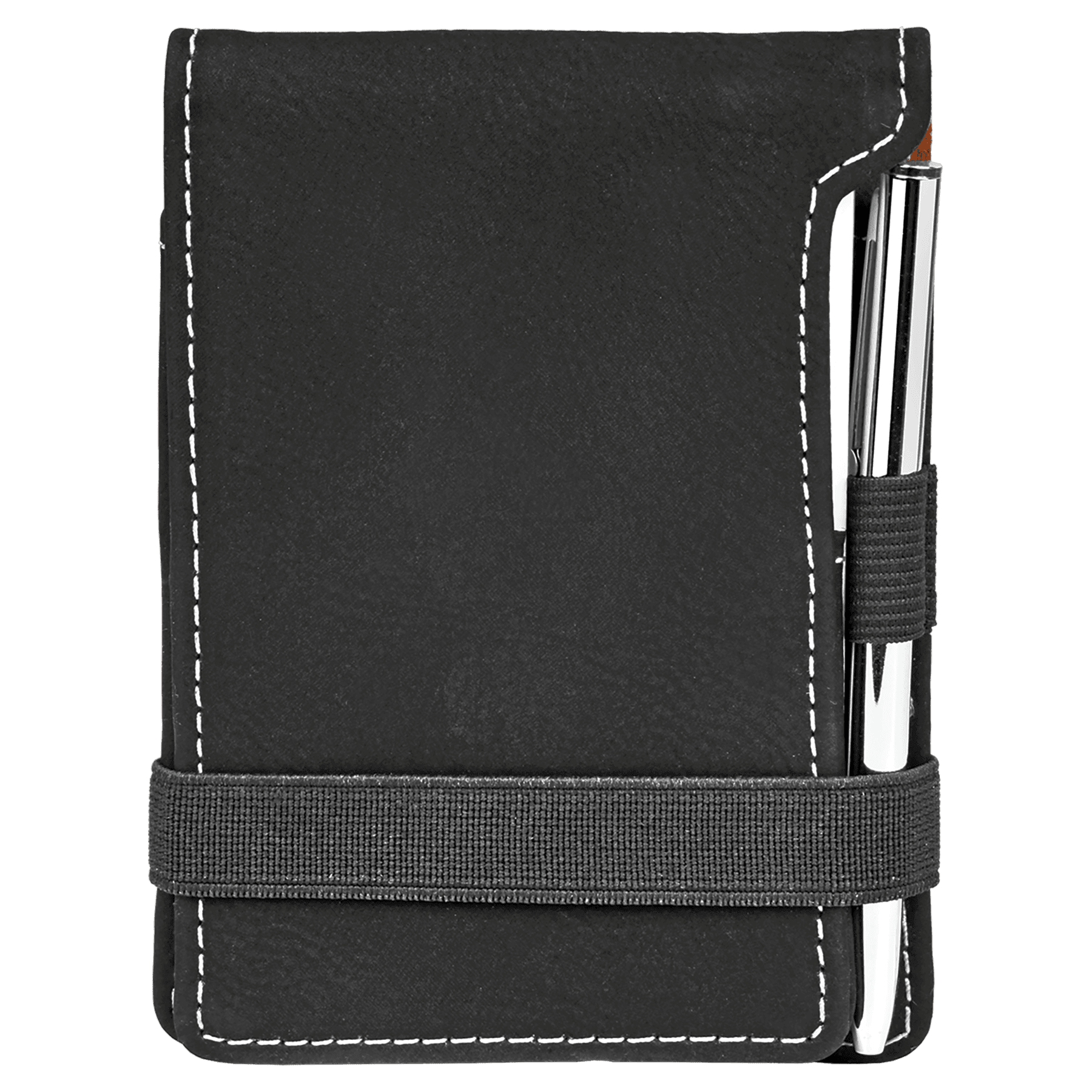 3 1/4" x 4 3/4" Leatherette Mini Notepad with Pen