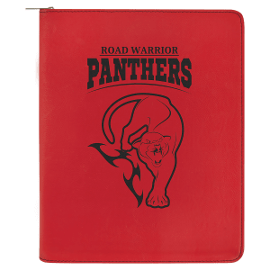 9 1/2" x 12" Leatherette Zippered Portfolio with Notepad