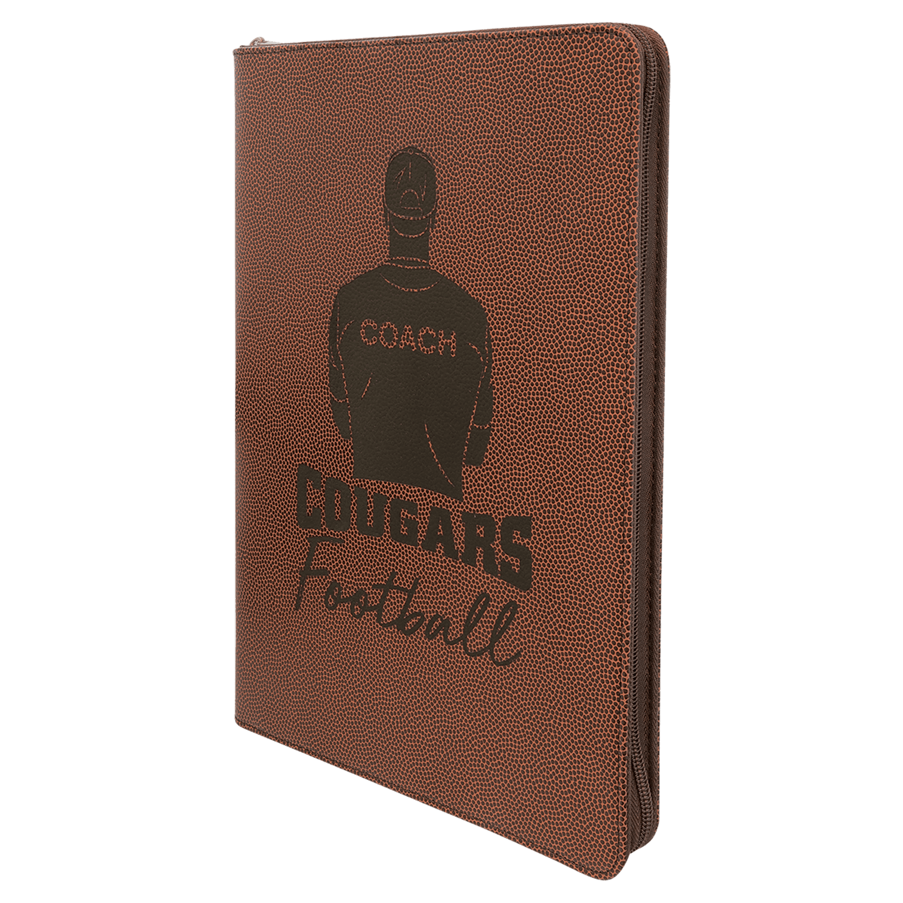 9 1/2" x 12" Leatherette Zippered Portfolio with Notepad